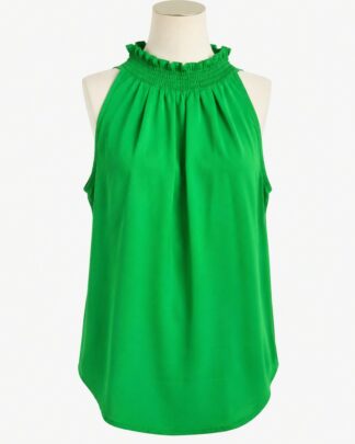 Blouse sans manche verte