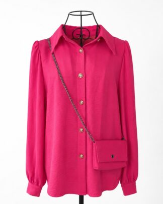 Chemise avec pochette rose fuchsia