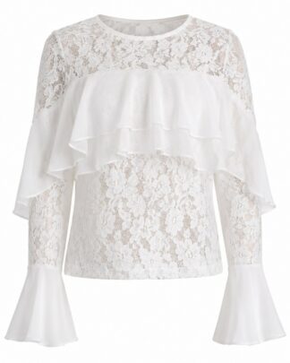 Haut dentelles blanc