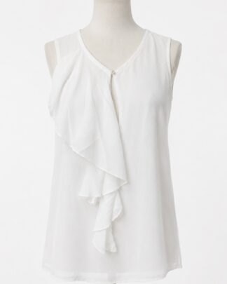 Blouse sans manche blanche