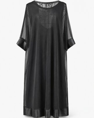 Robe transparente avec sous-robe noire