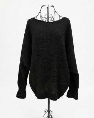 Haut en laine noir