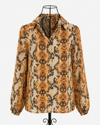 Chemise serpent orange