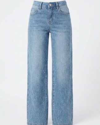 Jeans à strass large