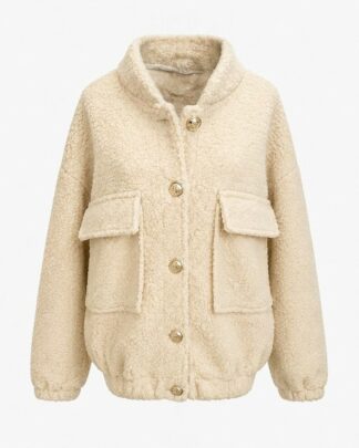 Veste moumoute beige