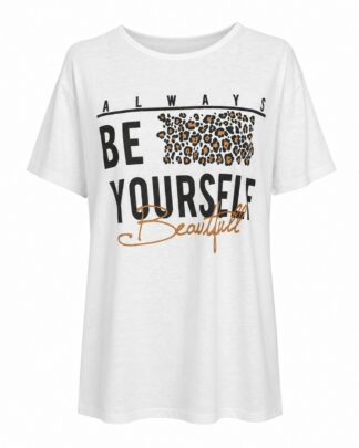 T-shirt Be Yourself blanc