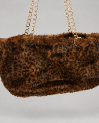 Sac fourrure léopard