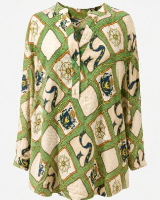 chemisier motifs vert