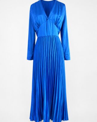 Robe accordéon bleu