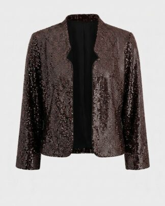 veste a paillettes bordeaux