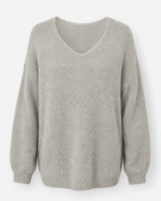 Pull en laine gris